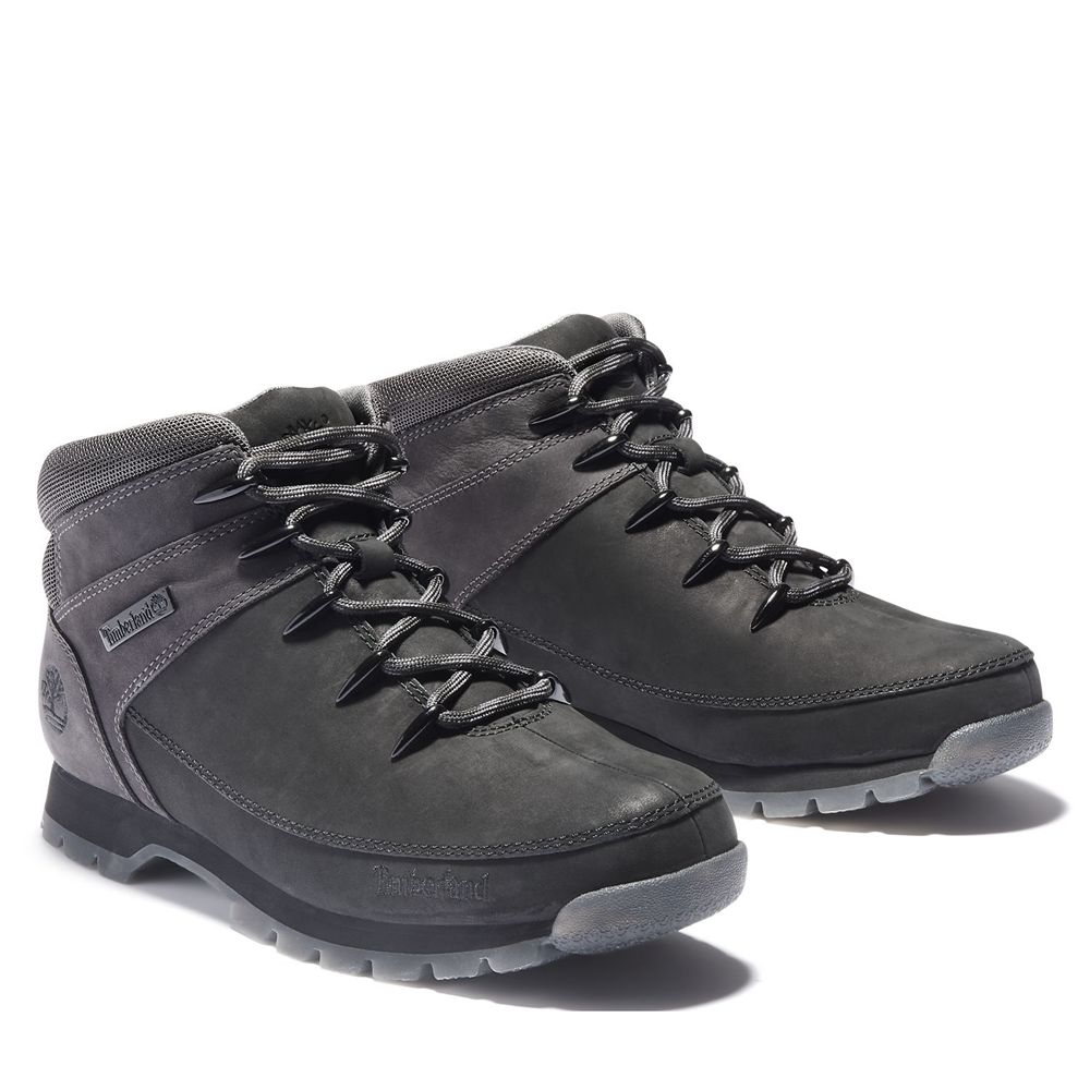 Timberland Mens Hiking Boots Euro Sprint - Black - India BO1069574